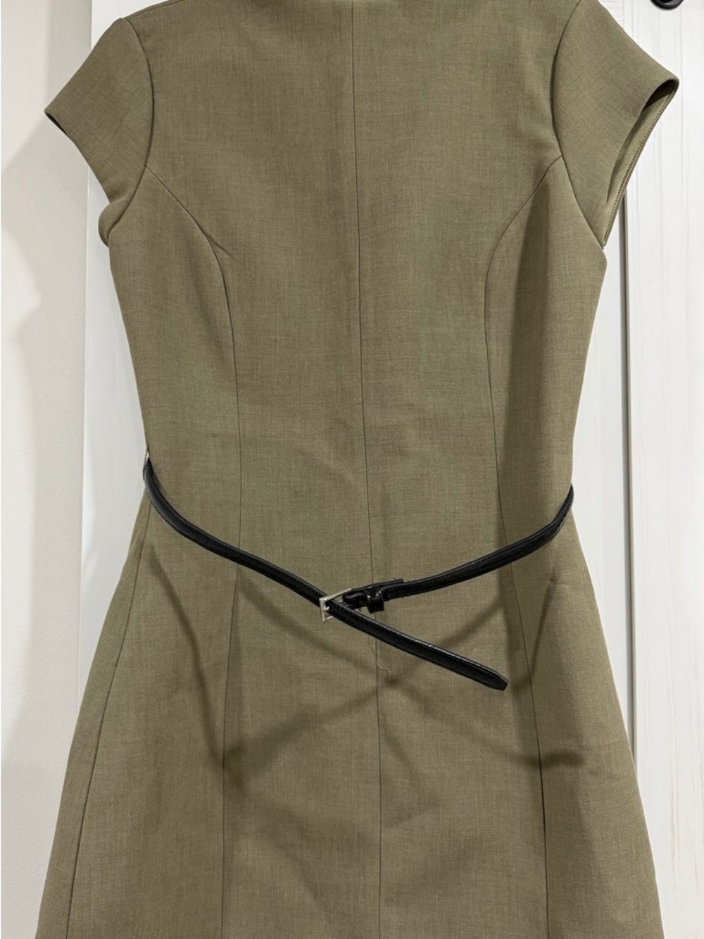 ZARA Olive Green Mini Dress Size M – Never Worn - Picture 4 of 4